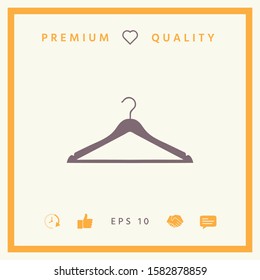 Clothes Hanger icon. Graphic elements for your design