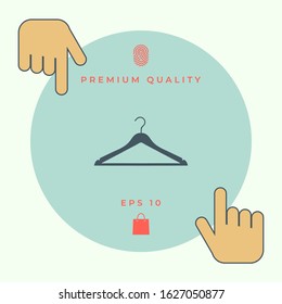 Clothes Hanger icon. Graphic elements for your design