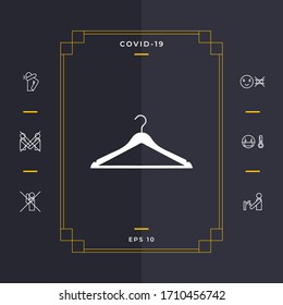 Clothes Hanger icon. Graphic elements for your design