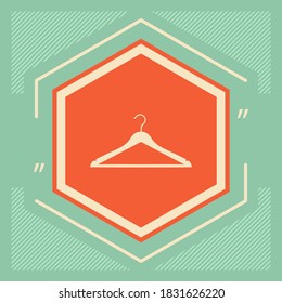 Icono de colgador de ropa. Elementos gráficos para su diseño