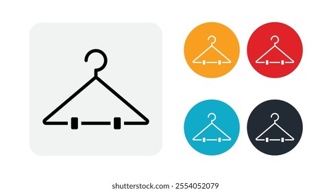 Clothes hanger icon illustration isolated vector sign symbol