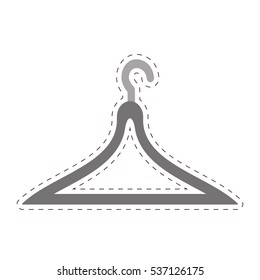 clothes hanger icon image vector illustration design 