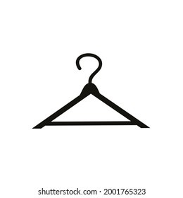 clothes hanger icon isolated on white background from plastic products collection.