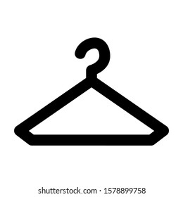 clothes hanger icon isolated sign symbol vector illustration - high quality black style vector icons
