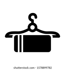 clothes hanger icon isolated sign symbol vector illustration - high quality black style vector icons
