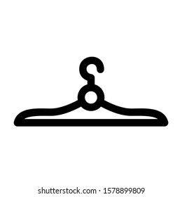 clothes hanger icon isolated sign symbol vector illustration - high quality black style vector icons
