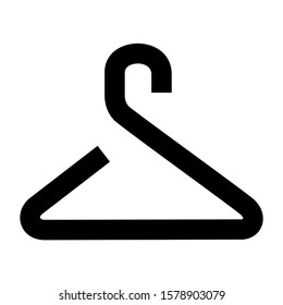 clothes hanger icon isolated sign symbol vector illustration - high quality black style vector icons
