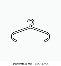 Clothes Hanger Icon - Laundry Vector, Sign and Symbol for Design, Presentation, Website or Apps Elements.