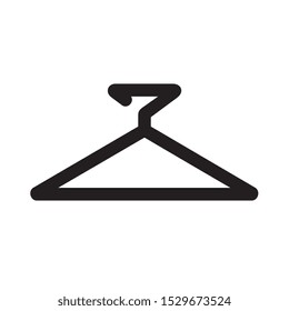 Clothes hanger icon, linear style symbol, vector illustration design