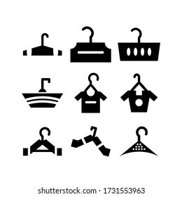 clothes hanger icon or logo isolated sign symbol vector illustration - Collection of high quality black style vector icons
