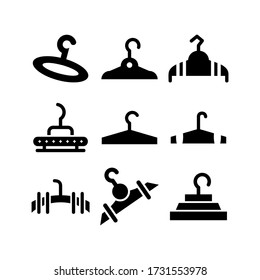 clothes hanger icon or logo isolated sign symbol vector illustration - Collection of high quality black style vector icons
