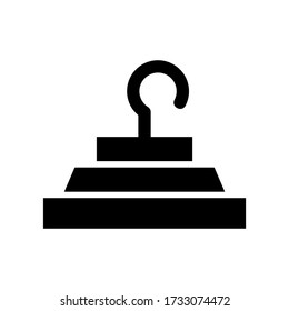 clothes hanger icon or logo isolated sign symbol vector illustration - high quality black style vector icons
