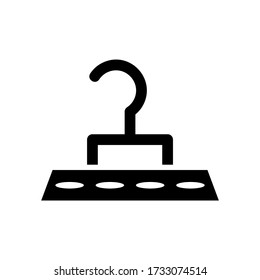 clothes hanger icon or logo isolated sign symbol vector illustration - Collection of high quality black style vector icons
