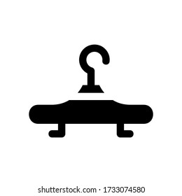 icono de colgador de ropa o logotipo símbolo de signo aislado ilustración vectorial - iconos vectoriales de estilo negro de alta calidad
