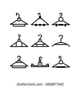 Clothes Hanger icon or logo isolated sign symbol vector illustration - Collection of high quality black style vector icons
