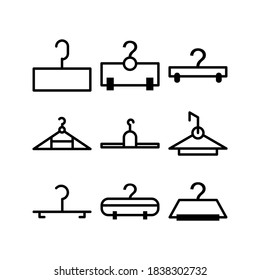 Clothes Hanger icon or logo isolated sign symbol vector illustration - Collection of high quality black style vector icons
