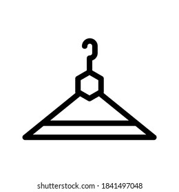 Ropa Icono colgante o logotipo símbolo de signo aislado ilustración vectorial - iconos vectoriales de estilo negro de alta calidad
