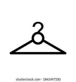 Clothes Hanger icon or logo isolated sign symbol vector illustration - high quality black style vector icons
