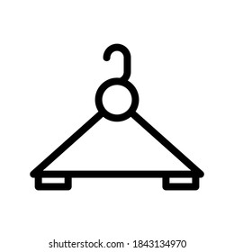 Clothes Hanger icon or logo isolated sign symbol vector illustration - high quality black style vector icons
