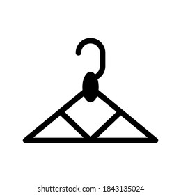 Ropa Icono colgante o logotipo símbolo de signo aislado ilustración vectorial - iconos vectoriales de estilo negro de alta calidad
