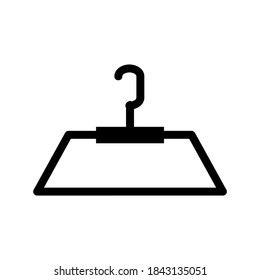 Clothes Hanger icon or logo isolated sign symbol vector illustration - high quality black style vector icons
