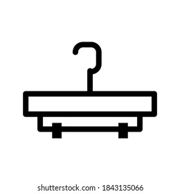 Clothes Hanger icon or logo isolated sign symbol vector illustration - high quality black style vector icons
