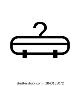 Clothes Hanger icon or logo isolated sign symbol vector illustration - high quality black style vector icons
