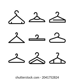 clothes hanger icon or logo isolated sign symbol vector illustration - Collection of high quality black style vector icons
