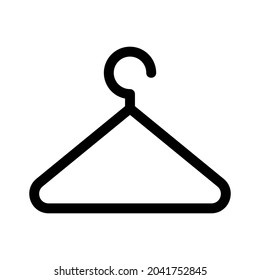clothes hanger icon or logo isolated sign symbol vector illustration - high quality black style vector icons
