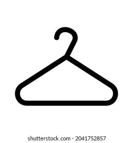 clothes hanger icon or logo isolated sign symbol vector illustration - high quality black style vector icons
