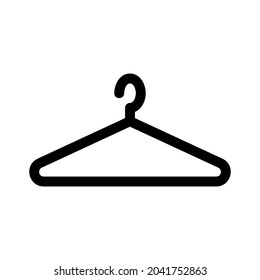 clothes hanger icon or logo isolated sign symbol vector illustration - high quality black style vector icons
