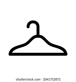 clothes hanger icon or logo isolated sign symbol vector illustration - high quality black style vector icons
