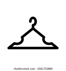 clothes hanger icon or logo isolated sign symbol vector illustration - high quality black style vector icons
