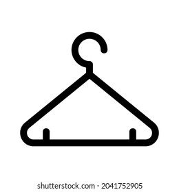 clothes hanger icon or logo isolated sign symbol vector illustration - high quality black style vector icons
