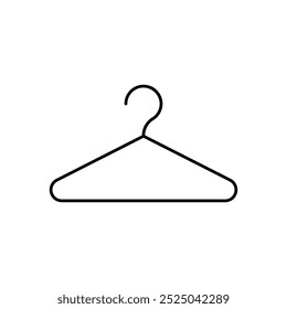 clothes hanger icon. Outline style design isolated on white background