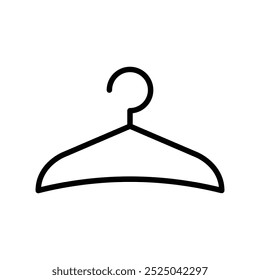 clothes hanger icon. Outline style design isolated on white background