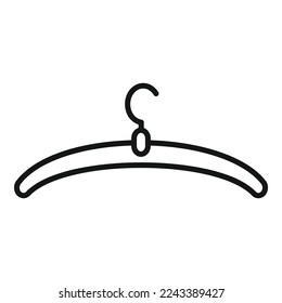 Clothes hanger icon outline vector. Clothing tailor. Cloth sewing
