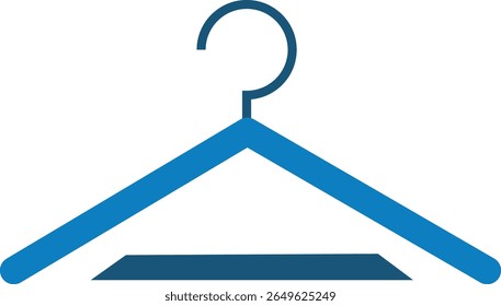 Icono de la suspensión de la ropa, colgador El tacto perfecto para el lujo, Ilustración vectorial