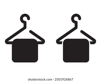 Clothes hanger icon set, Clothes, clothing, hanger icon,  Laundry Illustration. Applied as Trendy Symbol for Design Elements,