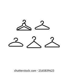 Clothes Hanger Icon Set Vector Symbol Design Illustration