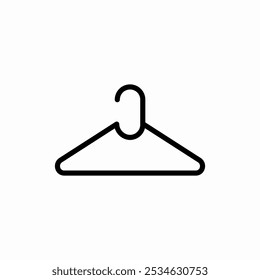 clothes hanger icon sign vector