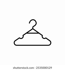 clothes hanger icon sign vector