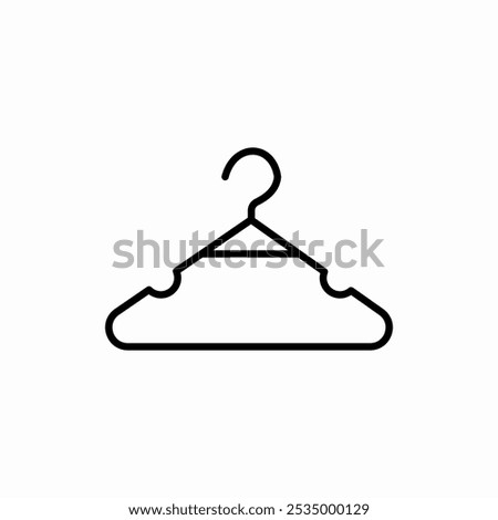 clothes hanger icon sign vector