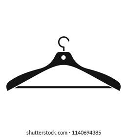 Clothes hanger icon. Simple illustration of clothes hanger vector icon for web design isolated on white background