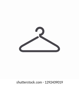 Clothes hanger icon vector