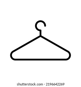 Clothes hanger. Hanger icon vector color editable