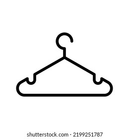 Clothes hanger. Hanger icon vector color editable