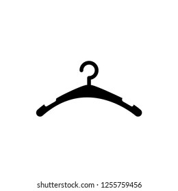 Clothes Hanger Icon Vector Illustration Logo Template Isolated on White Background.