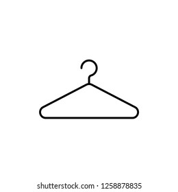 Clothes Hanger Icon Vector Illustration Logo Template Isolated On White Background.