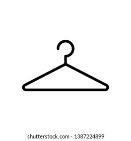 Clothes hanger. Hanger icon vector illustration.
